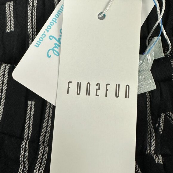 Fun2Fun Womens Side Line Slit Pants Black Size M - Picture 6 of 6